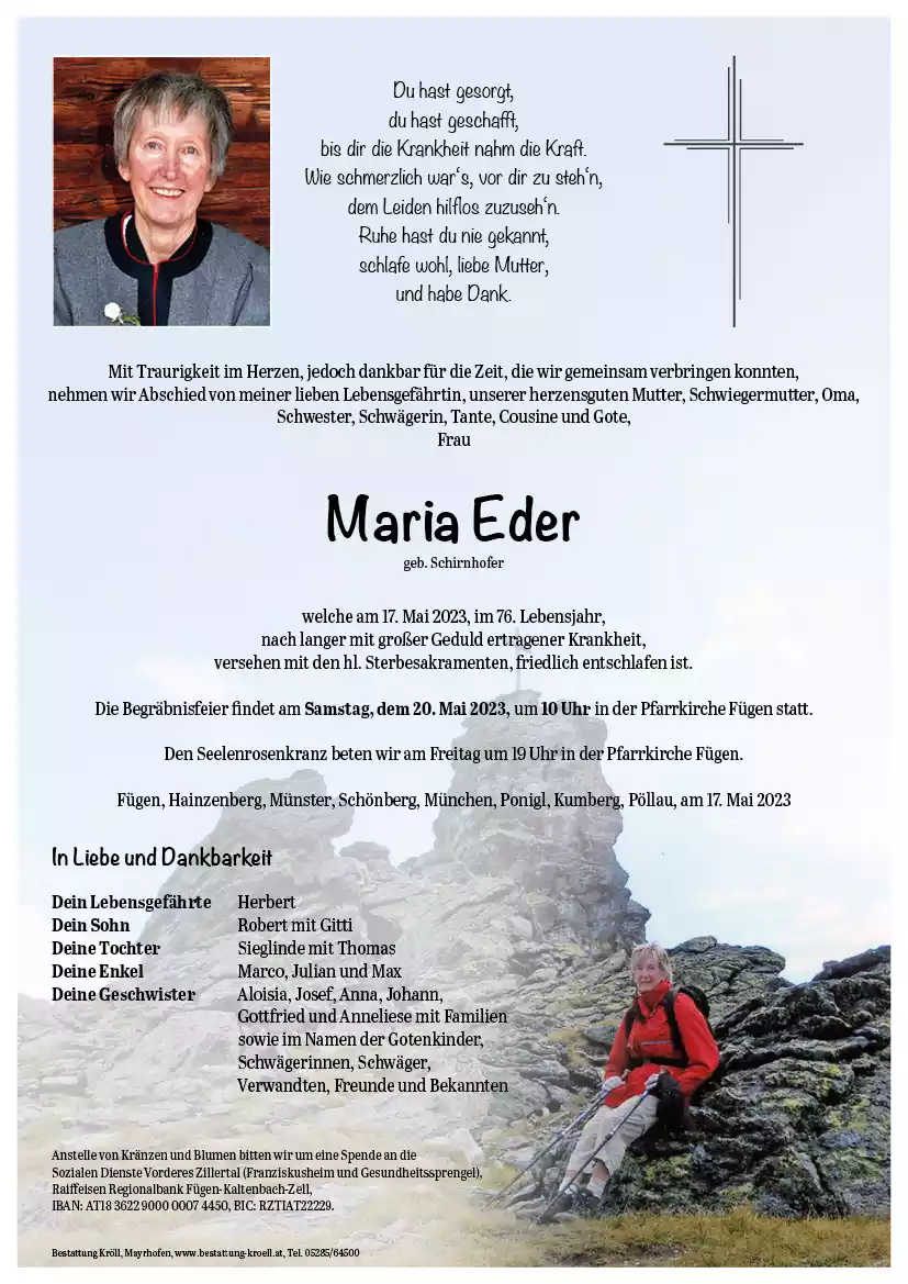 Parte von Maria Eder